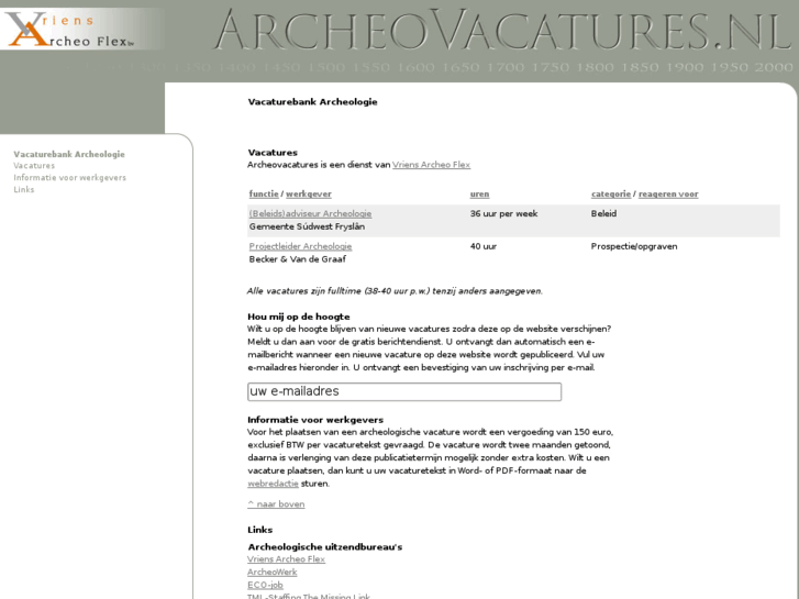 www.archeovacatures.nl