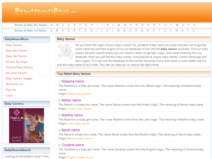 www.babynamesbase.com