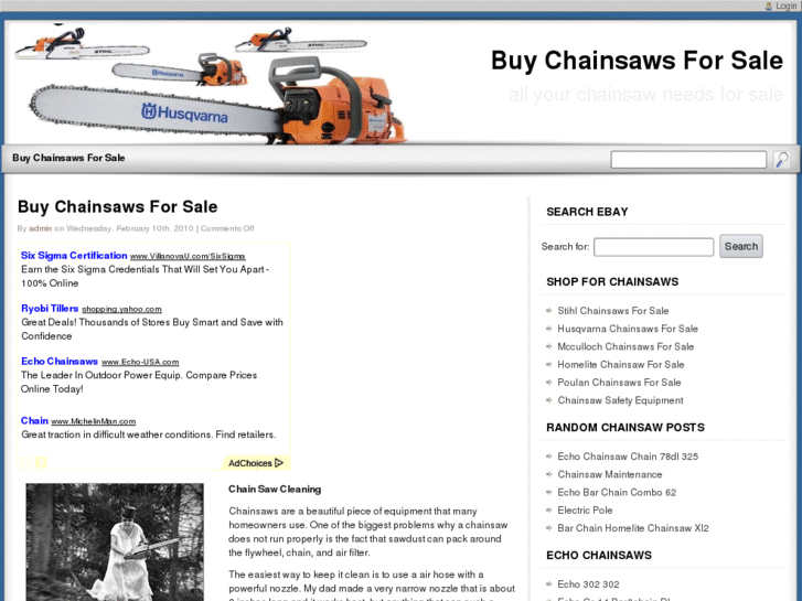 www.buychainsawsforsale.com