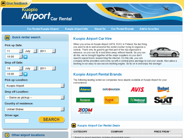 www.kuopioairportcarhire.com