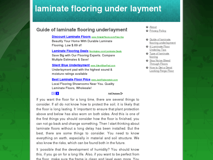 www.laminateflooringunderlayment.net
