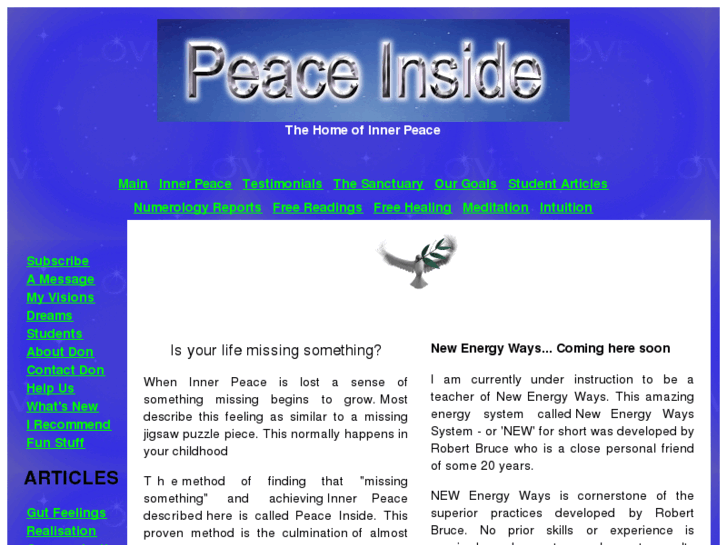 www.peaceinside.com