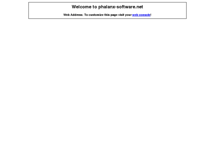 www.phalanx-software.net