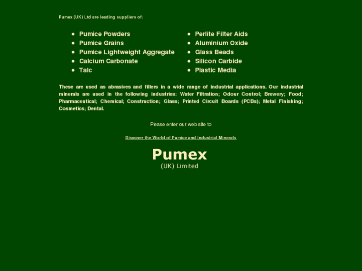 www.pumex.co.uk