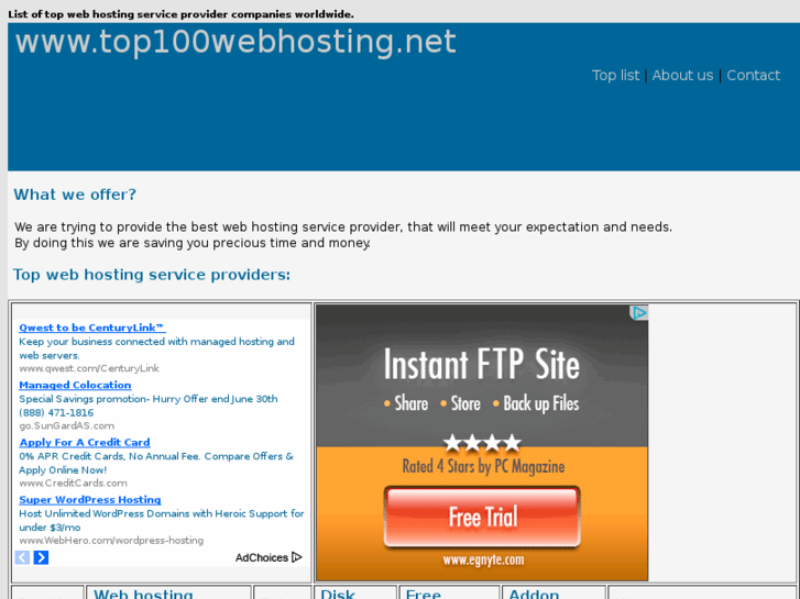 www.top100webhosting.net