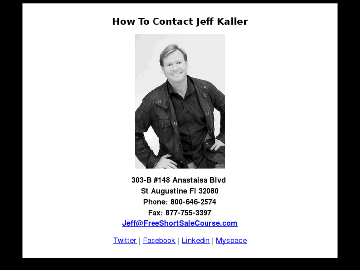 www.contactjeffkaller.com