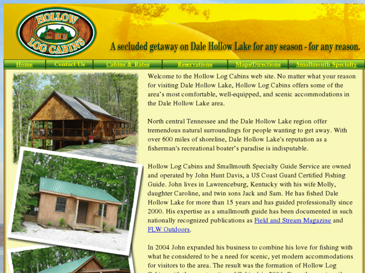 www.hollowlogcabins.com