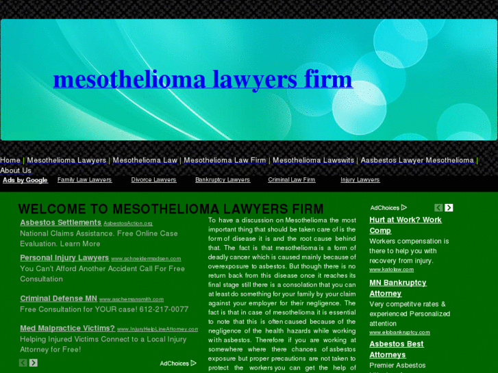 www.mesotheliomalawyersfirm.com