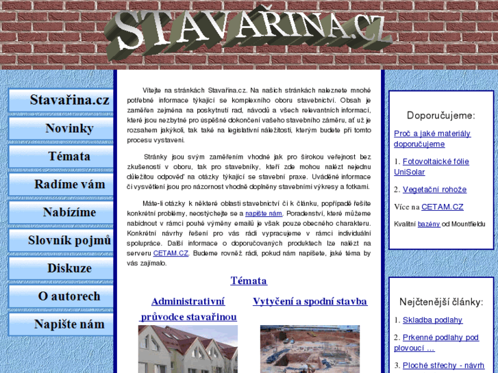 www.stavarina.cz