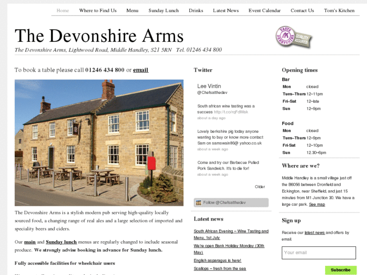 www.devonshirearmsmiddlehandley.com