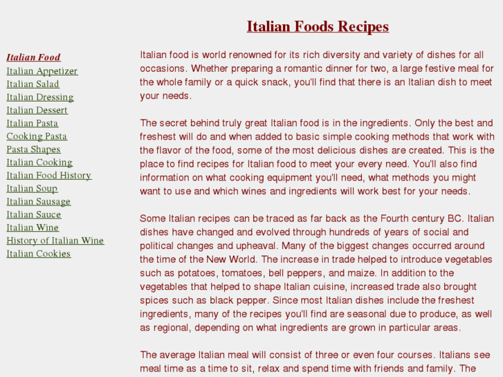 www.italianfoodsrecipes.com