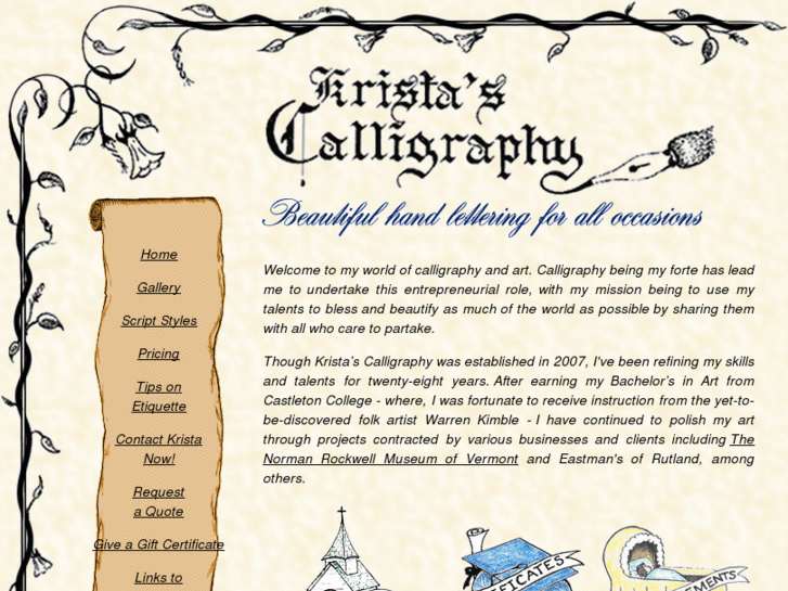 www.kristascalligraphy.com