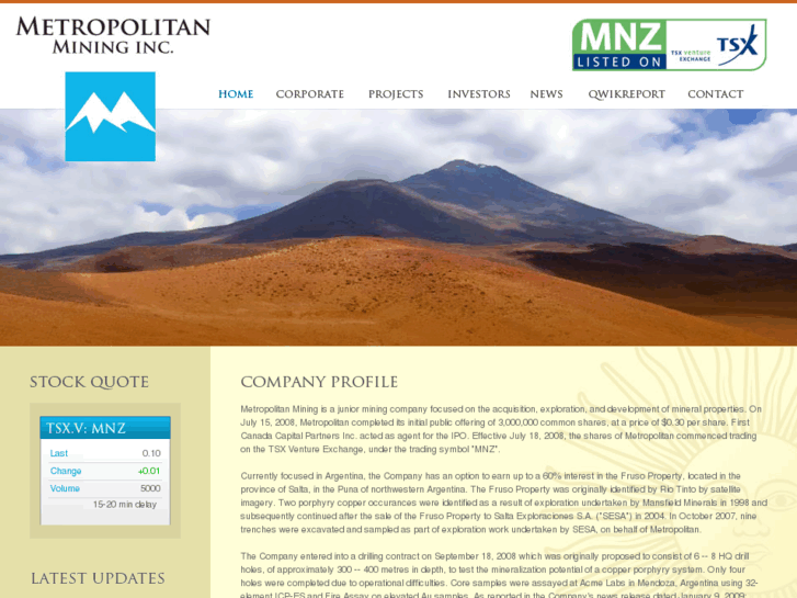www.metropolitanmining.com
