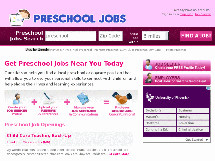 www.preschooljobs.org