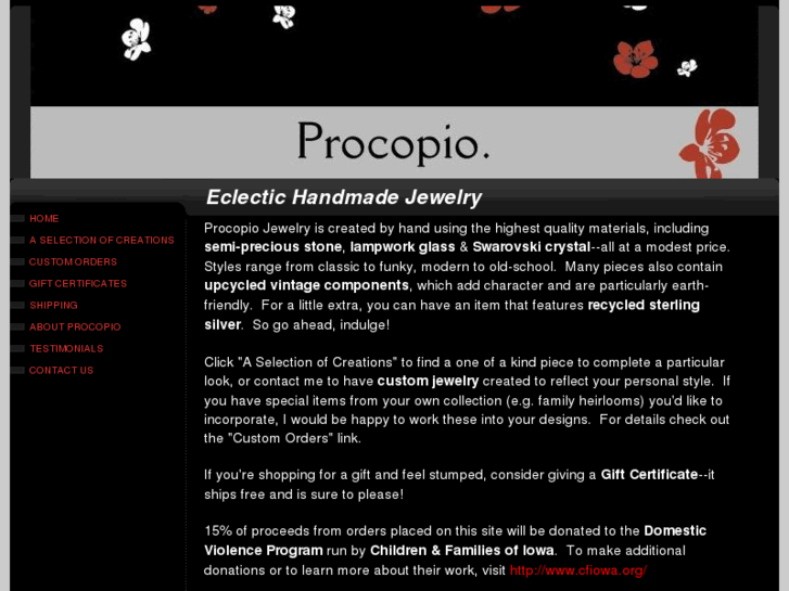 www.procopiojewelry.com