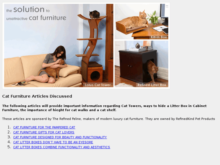 www.refinedfelinecatfurniture.com