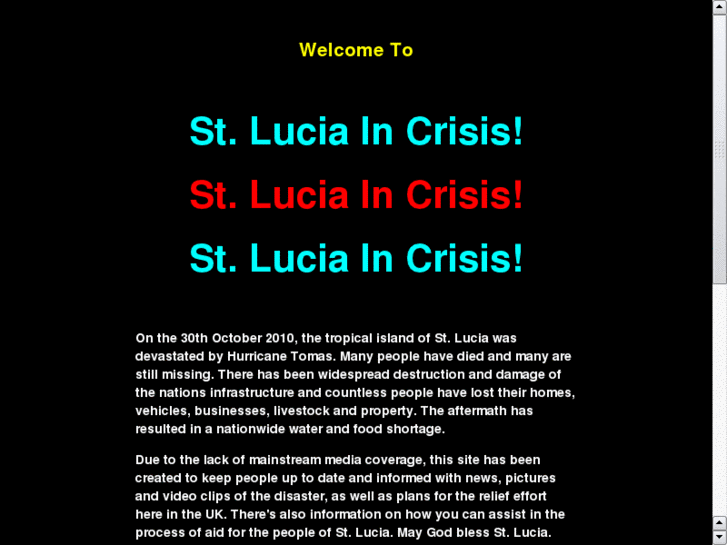 www.saintluciaincrisis.org
