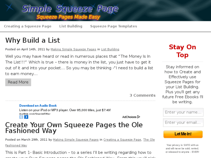 www.simplesqueezepage.com