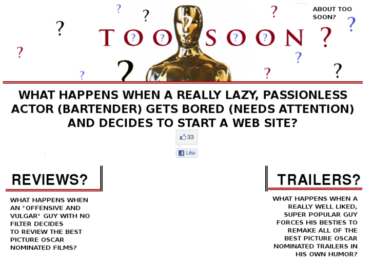 www.toosoonreviews.com