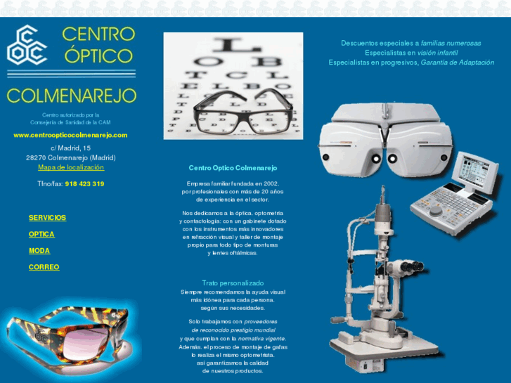 www.centroopticocolmenarejo.com