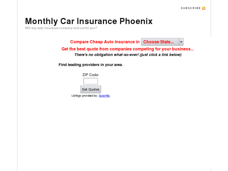 www.monthlycarinsurancephoenix.com