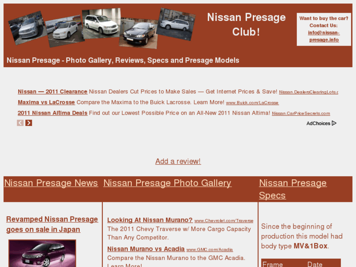 www.nissan-presage.info