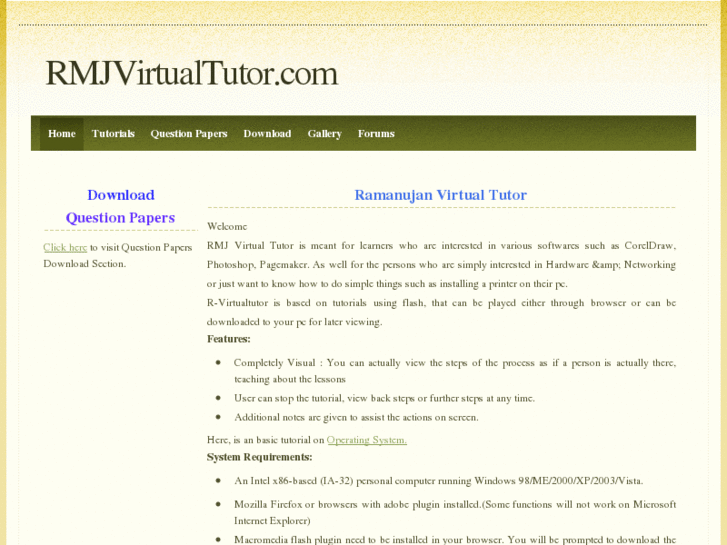 www.rmjvirtualtutor.com