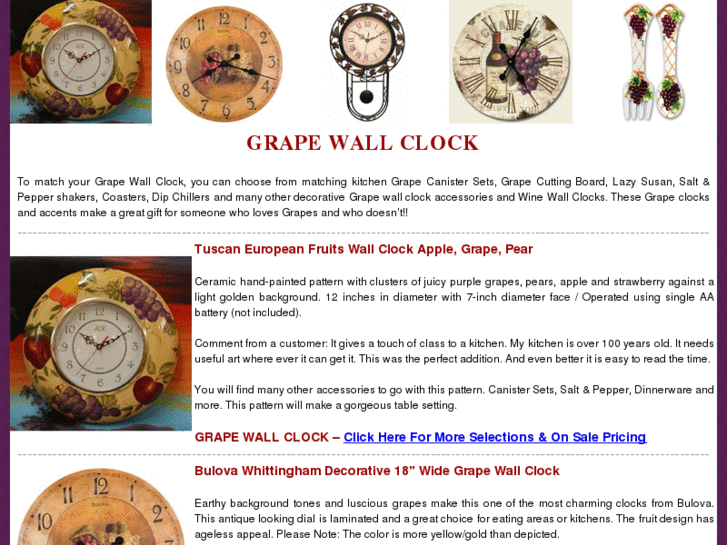 www.grapewallclock.com