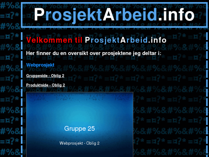 www.prosjektarbeid.info