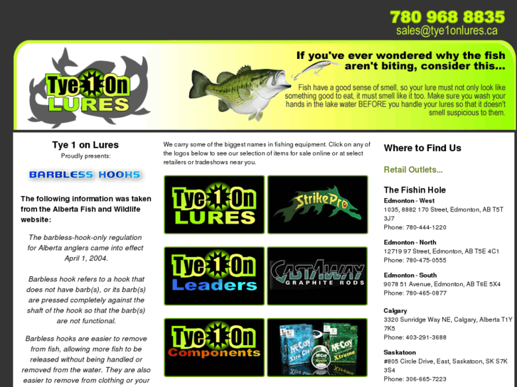 www.tye1onlures.ca