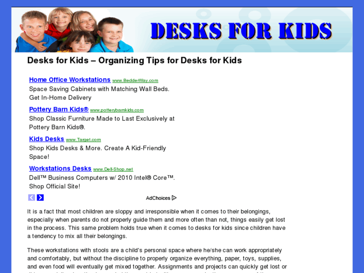 www.desksforkids.net