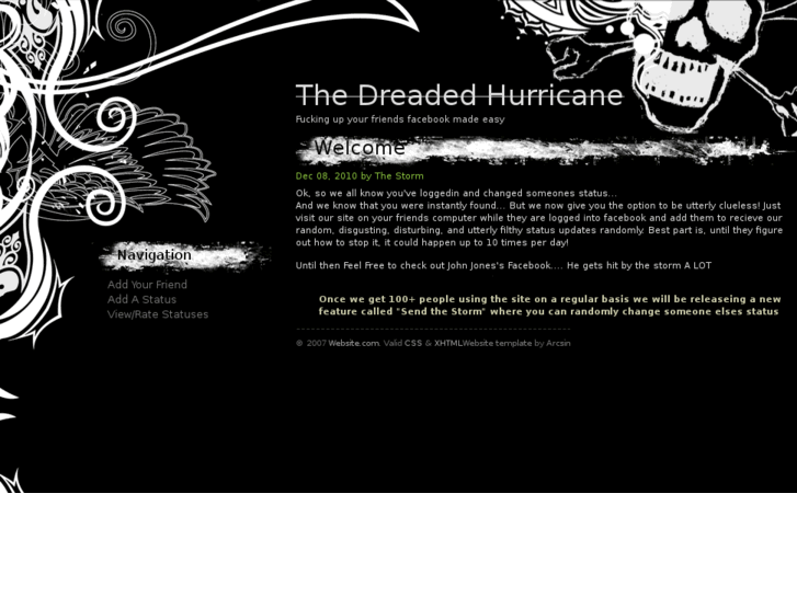 www.dreadedhurricane.com