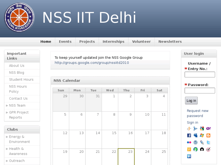 www.nssiitd.in