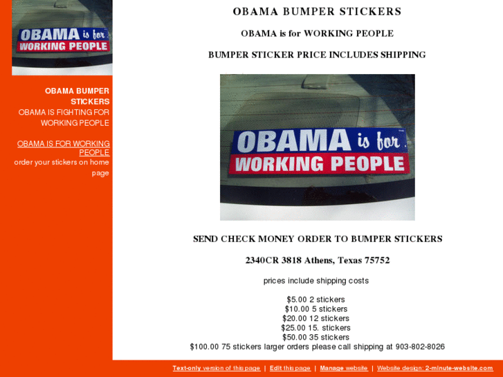 www.obamabumperstickers.org