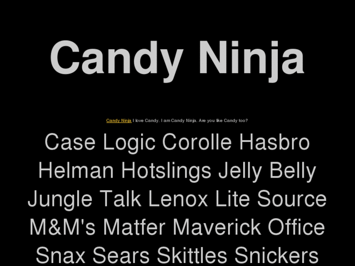 www.candyninja.com