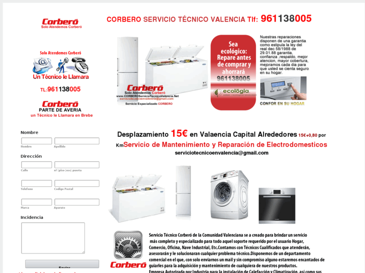 www.corberoserviciotecnicovalencia.net