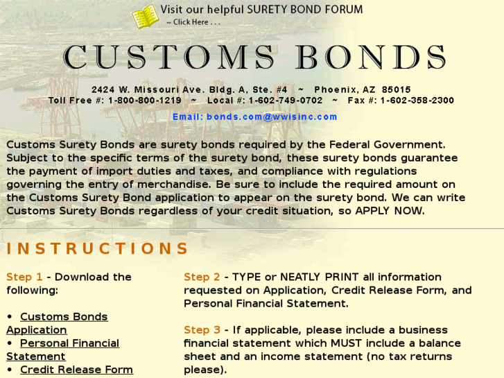 www.customsbonds1.com