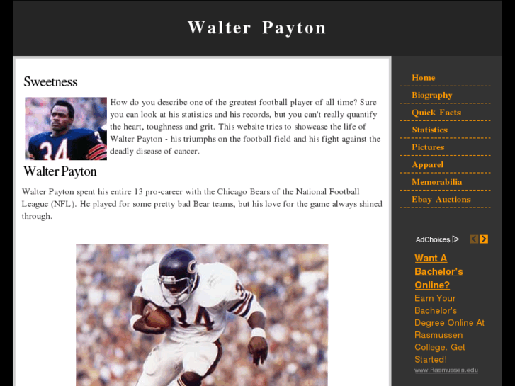 www.walterpayton.info