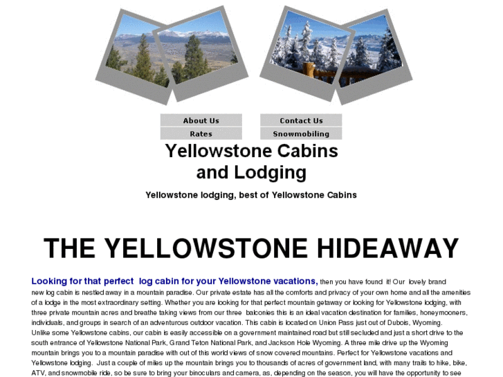 www.yellowstonecabinslodging.com