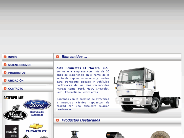 www.autorepuestoselmacaro.com