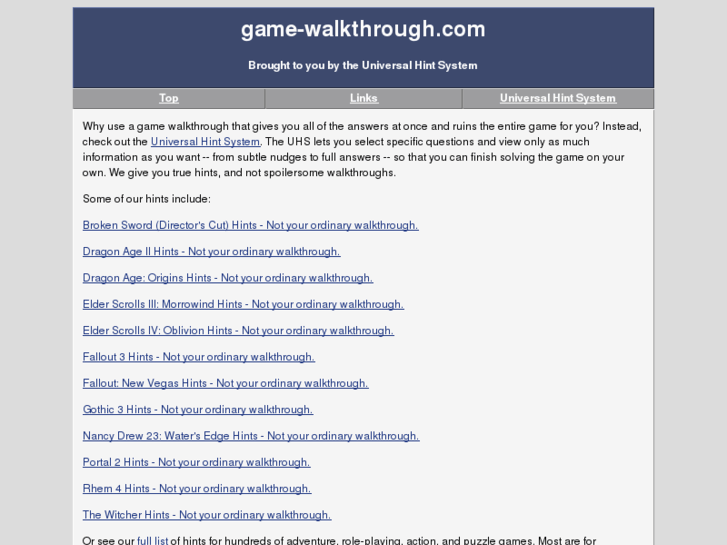 www.game-walkthrough.com