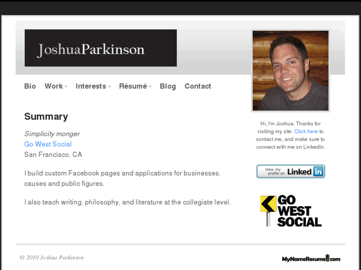 www.joshuaparkinson.com