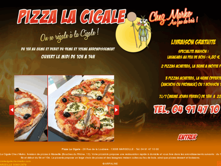 www.pizzalacigalechezmarko.com