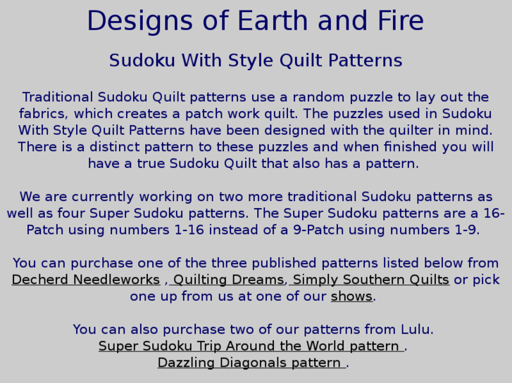 www.sudokuquiltpatterns.com