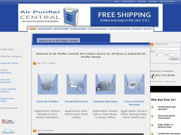 www.airpurifiercentralonline.com