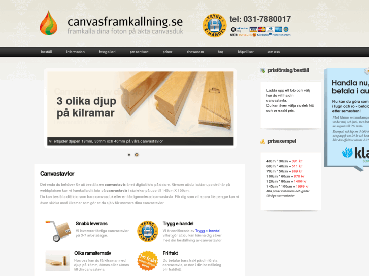 www.canvasframkallning.se