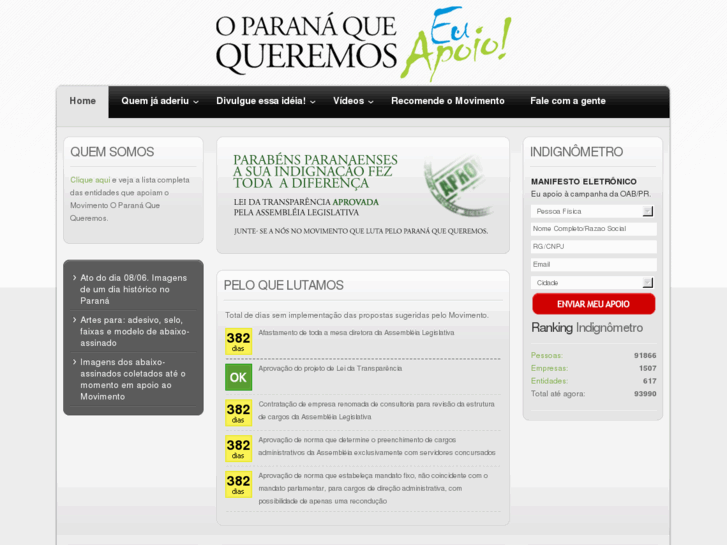 www.oparanaquequeremos.com