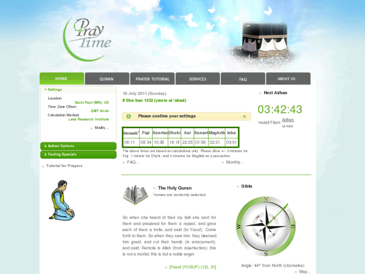 www.praytime.info