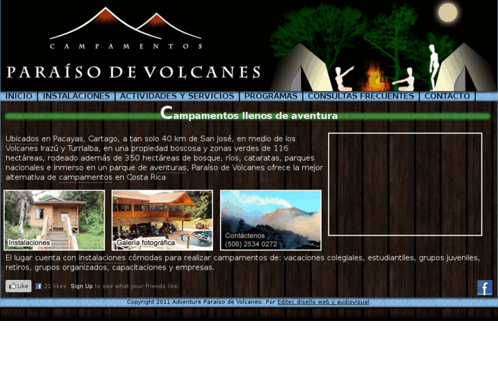 www.campamentosparaisodevolcanes.com