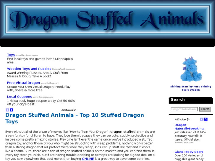 www.dragonstuffedanimals.com